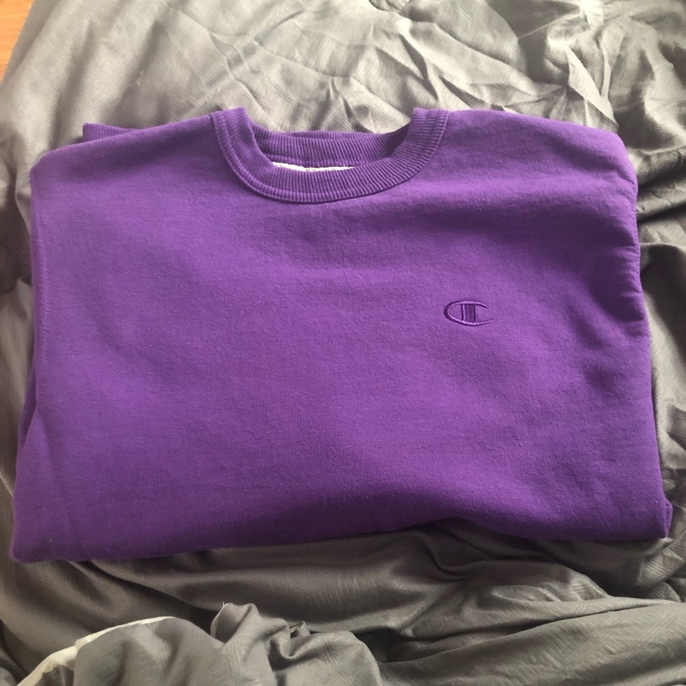 Purple champion crew neck